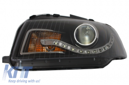 Фарове DAYLIGHT подходящи за Audi A3 8P (05.2003-03.2008) DRL Черен-image-6015063