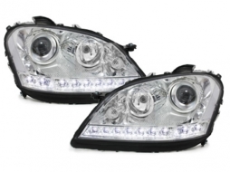 image-7-DAYLIGHT Фарове подходящи за Mercedes M-Class ML W164 (2005-2007) Хром