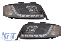image-43-Фарове DAYLINE подходящи за Audi A6 (06.2001-05.2004) DRL Черен