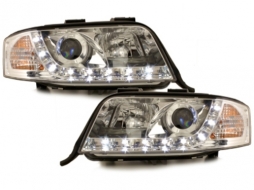 image-14-DAYLINE DRL LED Prednja svijetla prikladna za Audi A6 4B (05.1997-05.2001) Chrome