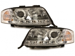 DAYLINE Első lámpák AUDI A6 4B 01-04 _drl-optikai _ króm-image-59237