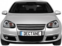 Dayline Első lámpák LED DRL Volkswagen VW Golf V 5 Jetta 5 (2003-2009) fekete Design-image-60370