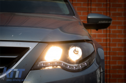 DAYLINE Első lámpák VW Passat CC (2008-2012) drl optikai fekete-image-6096012