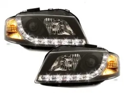 DAYLINE fényszóró AUDI A3 8P 03-08 DRL-optikás fekete-image-59131