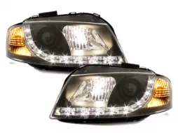 DAYLINE fényszóró AUDI A3 8P 03-08 DRL-optikás fekete-image-59132