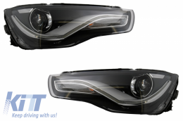 Dayline Headlights suitable for AUDI A1 8X (2010-2014) Xenon look - HLAUA18X