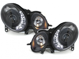 image-76-DAYLINE headlights suitable for MERCEDES B. W211 E class 06-08 black