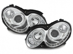 DAYLINE headlights suitable for MERCEDES Benz CLK W209 03-08 black-image-43139