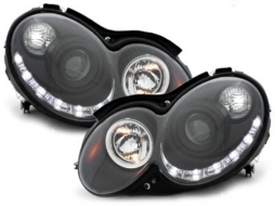 DAYLINE headlights suitable for MERCEDES Benz CLK W209 03-08 black-image-5987332