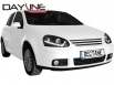 DAYLINE headlights suitable for VW Golf V 03-09_drl optic_HID_black-image-54931