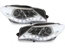 image-65-DAYLINE Headlights suitable for VW Passat CC 2008-2012 DRL Optic Chrome HID Look Lens