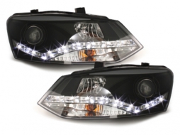 DAYLINE headlights suitable for VW Polo 6R 09+_drl optic_black - SWV24GXB