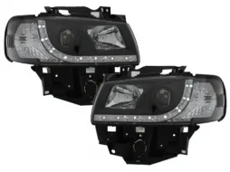 image-15-DAYLINE Headlights suitable for VW T4 Transporter (1990-2003) LED DRL Daylight Black
