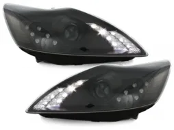 image-20-DAYLINE LED DRL Prednja svijetla prikladna za Ford Focus MK2 Facelift (2008-2010) crna