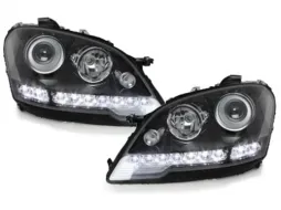 image-30-DAYLINE Фарове LED DRL Дневни светлини подходящи за MERCEDES M Class W164 08+ Черен