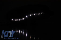 DAYLINE LED Faros para VW Passat CC 2008-2012 Negro DRL HID look Lente-image-6015083