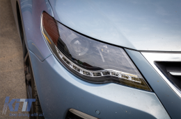 DAYLINE LED Phares pour VW Passat CC 2008-2012 Noir DRL HID Look Lentille-image-6096007