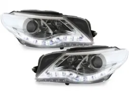 image-42-Фарове DAYLINE, подходящи за VW Passat CC 2008-2012 DRL Optic Хром HID Look Lens
