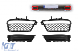 Daytime running light grille set suitable for front A Design bumper on Mercedes S-Class W221 2006-2013, left and right - ABMEBX6007726