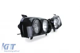 DE Doppelscheinwerfer H1 H3 schwarz Paar geeignet für VW Golf 3 91-97-image-6190381