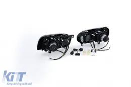 DE Doppelscheinwerfer H1 H3 schwarz Paar geeignet für VW Golf 3 91-97-image-6190383