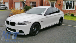 Decalcomanie laterali Vinile adesivo Nero opaco per BMW 5 F10 F11 2011+ M-Performance Look-image-6021282