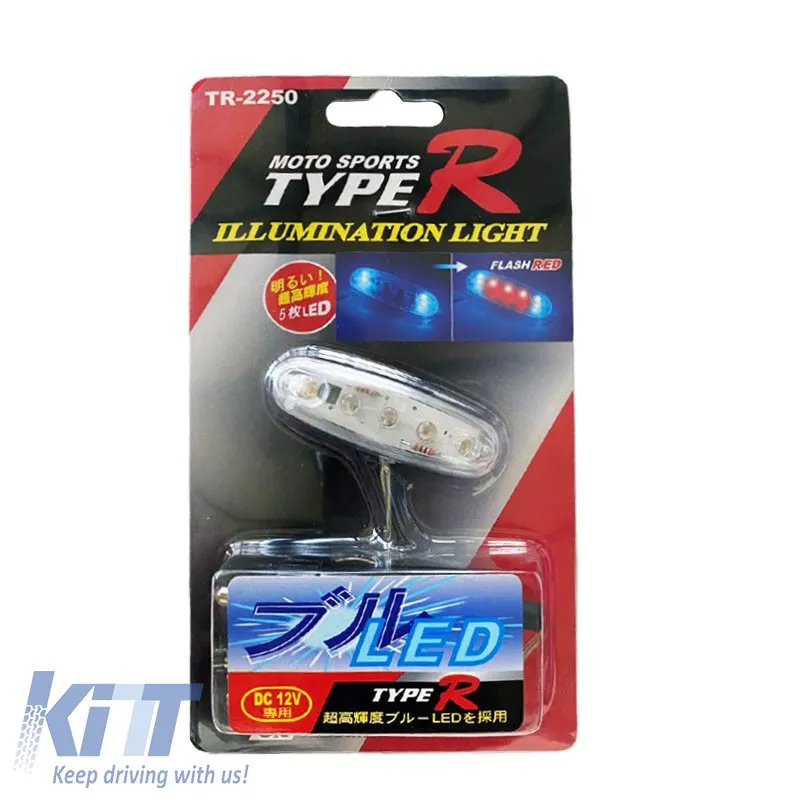 Decoration Led Light 5.5 x 2 cm TR-2250 3 Led Blue & 2 Led Red Color 1pc