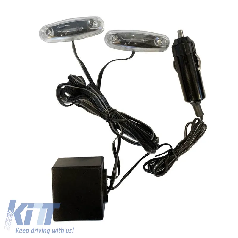 Decoration Led Lights "Led & Strobo Flashing" TR-6219 Blue 2 Led & 1 Strobo 2pcs