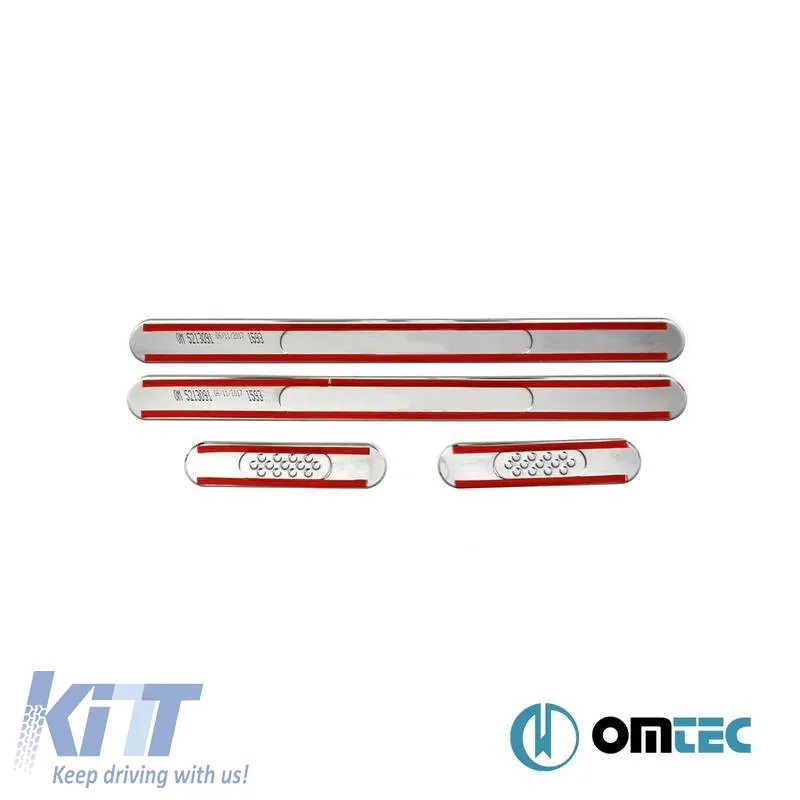 Decorative Interior Door Sills Line suitable for Opel Corsa D 06-15 5 Door / Universal 4 Pieces
