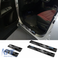Decorative Interior Door Sills suitable for Toyota Rav4 16-18 / Toyota C-HR 2016+ Hybrid Black 4 Pcs 2/23008