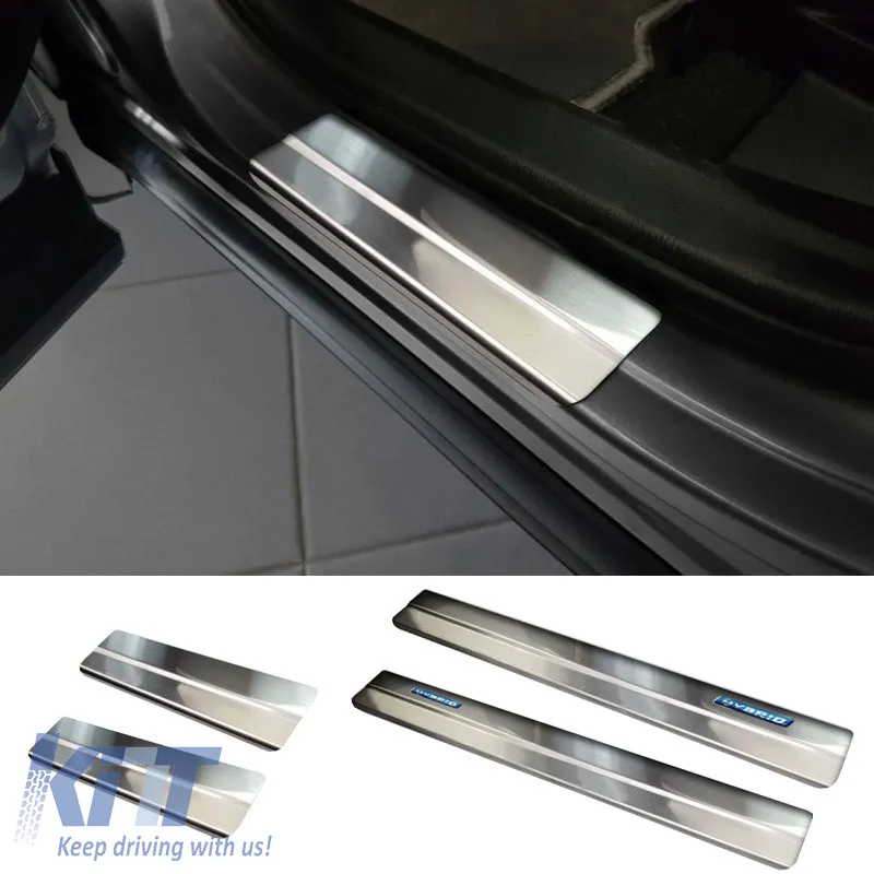 Decorative Interior Door Sills suitable for Toyota Rav4 16-18 / Toyota C-HR 2016+ Hybrid Chrome 4 Pcs