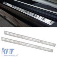 Decorative Interior Door Sills Universal Special Edition Silver/Chrome 54cm x 3cm 2 pc