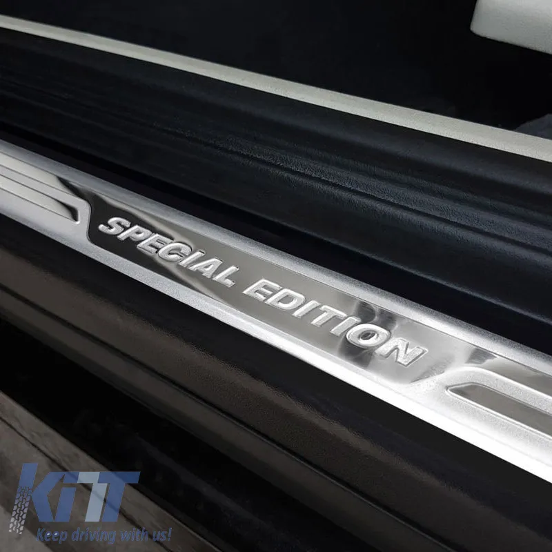 Decorative Interior Door Sills Universal Special Edition Silver/Chrome 54cm x 3cm 2 pc