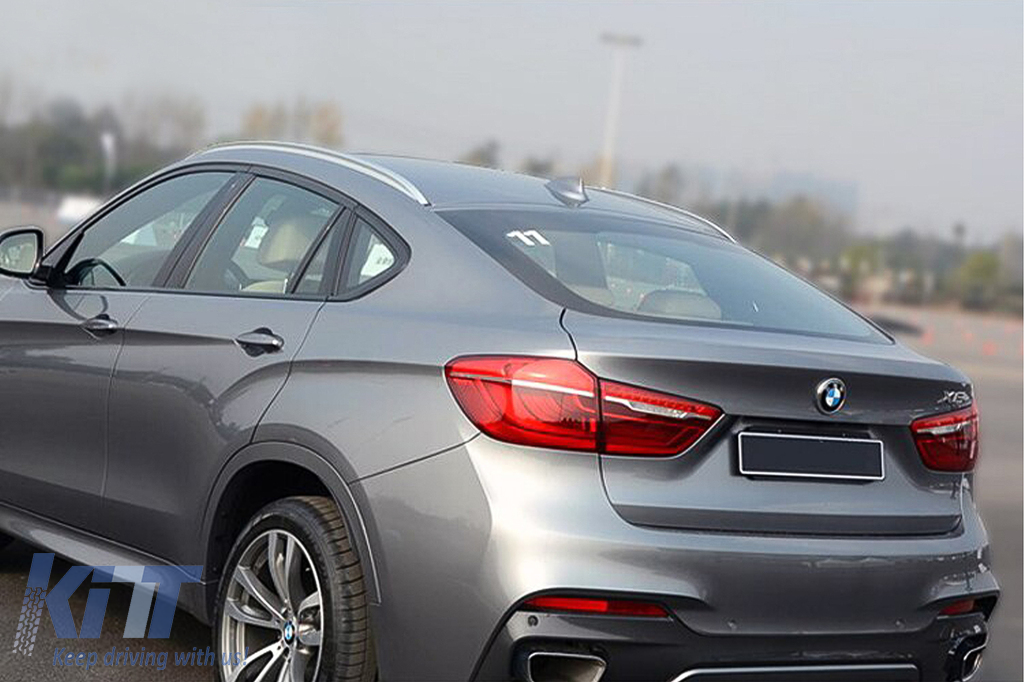 Decorative Roof Rails suitable for BMW X6 F16 2015 2019 Aluminium
