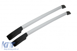 image-46-Decorative Roof Rails suitable for Ford Ranger T6 T7 T8 Double Cabin (2012-2020) Silver