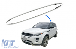 Decorative Roof Rails suitable for Land Range Rover Evoque L538 (2011-2018) Glossy Aluminium Panoramic Roof - RRRR03DY