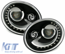 image-13-DECTANE fényszóró Volkswagen VW Beetle (2013-up) LED DRL fekete