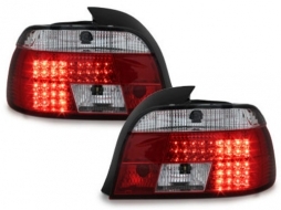 DECTANE LED Taillights suitable for BMW 5 Series E39 1995-2003 Red/Crystal Clear-image-61076