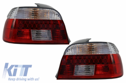 DECTANE LED Taillights suitable for BMW 5 Series E39 1995-2003 Red/Crystal Clear-image-6030989