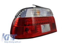 DECTANE LED Taillights suitable for BMW 5 Series E39 1995-2003 Red/Crystal Clear-image-6030992