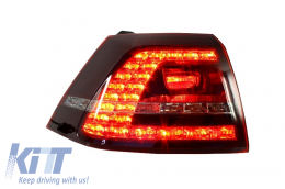 DECTANE LED TAILLIGHTS suitable for VW GOLF VII GTI-LOOK RED SMOKE-image-5994555