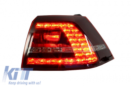 DECTANE LED TAILLIGHTS suitable for VW GOLF VII GTI-LOOK RED SMOKE-image-5994556