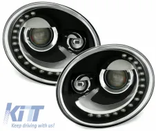 image-16-DECTANE Luces Circulación Diurna Faros para VW Beetle 2013+ LED DRL Negro-