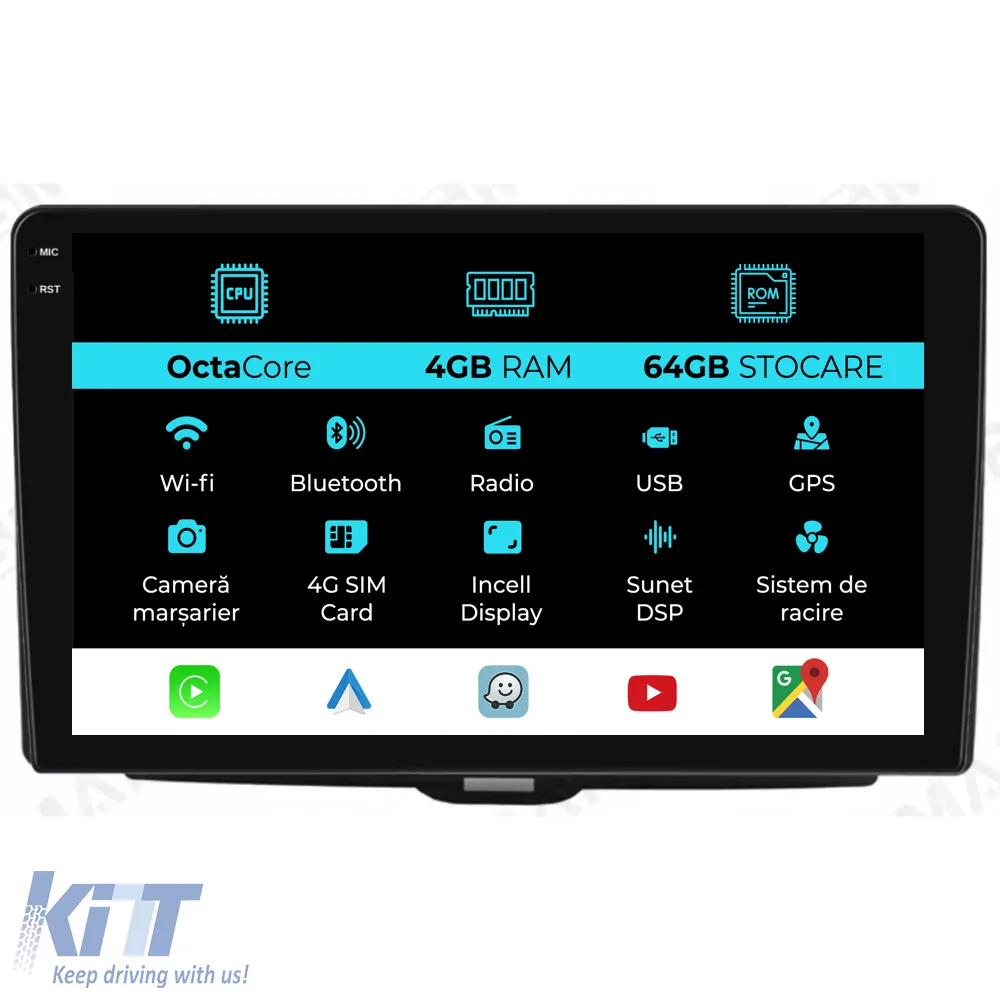 Dedicated Navigation suitable for Alfa Romeo Giulietta (2010-2020), 9 Inch, 4Gb Ram, 64Gb Storage, Android Auto, Carplay