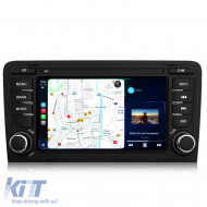Dedicated Navigation suitable for Audi A3 8P1 (2003 - 2013), QuadCore, 7 Inch, 4Gb Ram, 64Gb Storage, Android Auto, Carplay