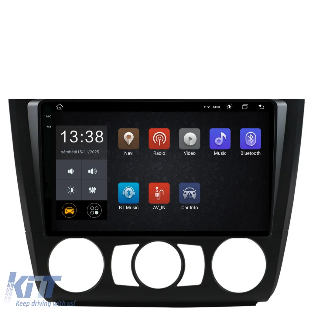 Dedicated Navigation suitable for BMW Series 1 E82 E88 E81 E87 (2004-2011), 2K, 8GB RAM, 256GB Storage, Carplay