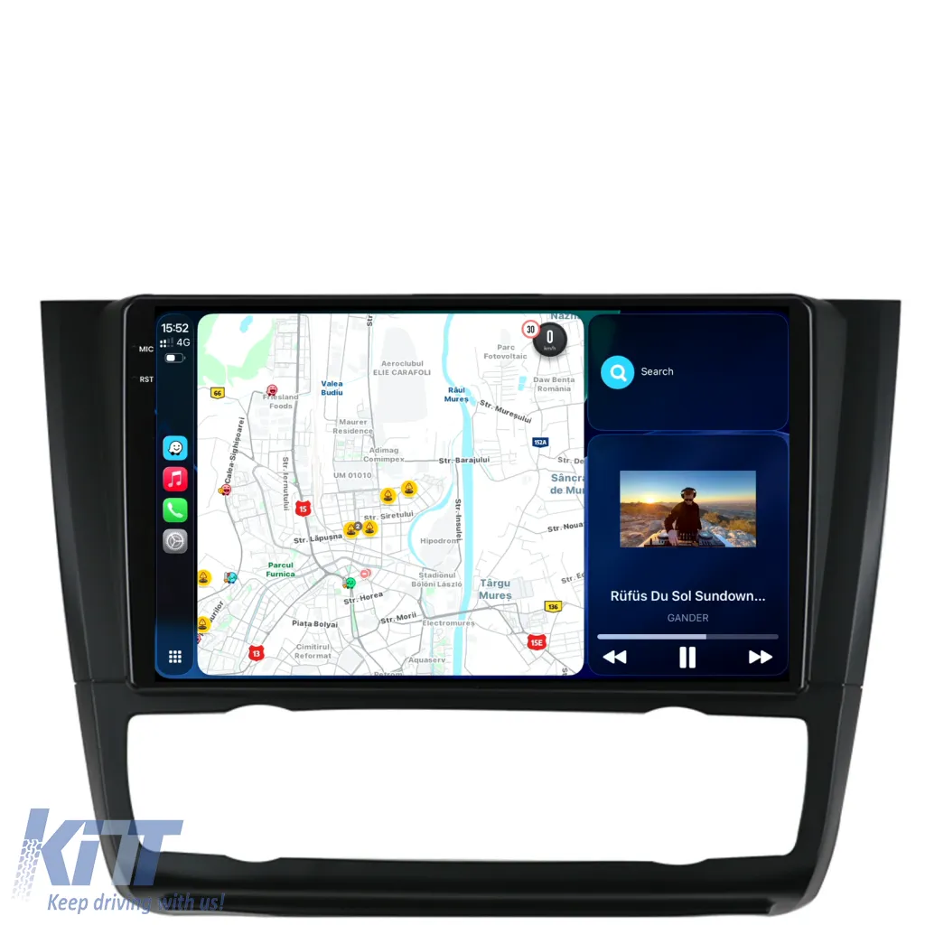 Dedicated Navigation suitable for BMW Series 1 E82 E88 E81 E87 (2004-2011), 2K, 12GB RAM, 256GB Storage, Carplay