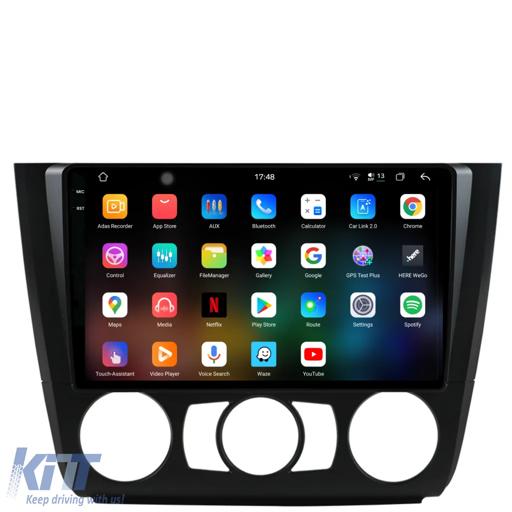 Dedicated Navigation suitable for BMW Series 1 E82 E88 E81 E87 (2004-2011), 2K, 12GB RAM, 256GB Storage, Carplay