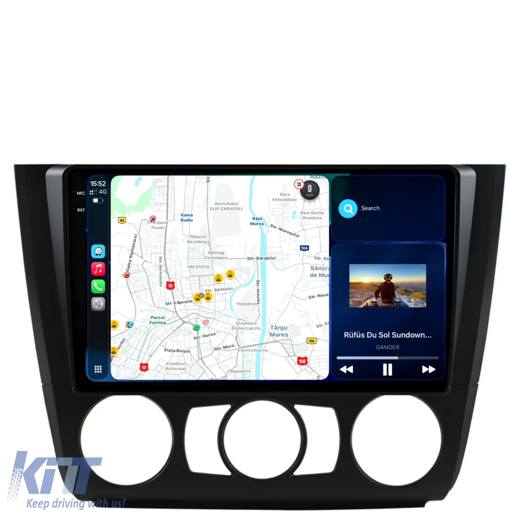 Dedicated Navigation suitable for BMW Series 1 E82 E88 E81 E87 (2004-2011), 2K, 12GB RAM, 256GB Storage, Carplay