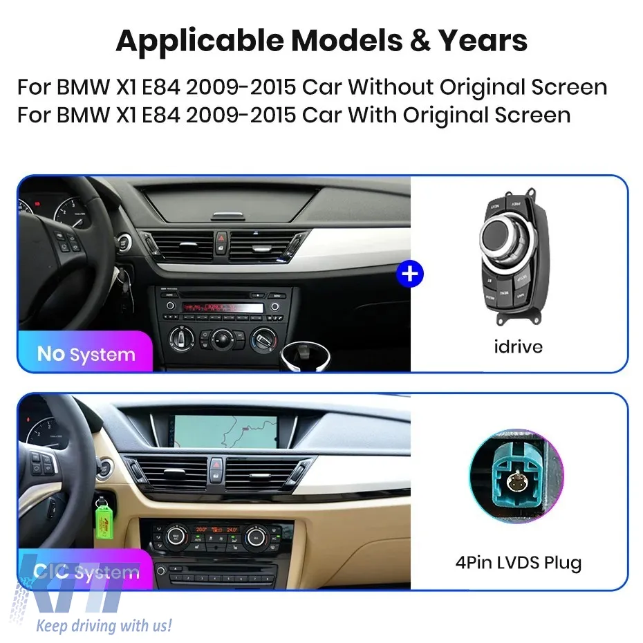 Dedicated Navigation suitable for BMW X1 E84 (2009 - 2015), 10.25 Inch, 4Gb Ram, 256Gb Storage, Android Auto, Carplay